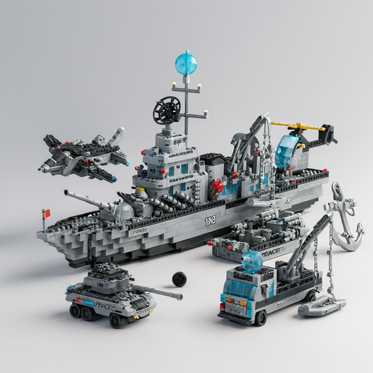 6 in 1 Military Ship Set